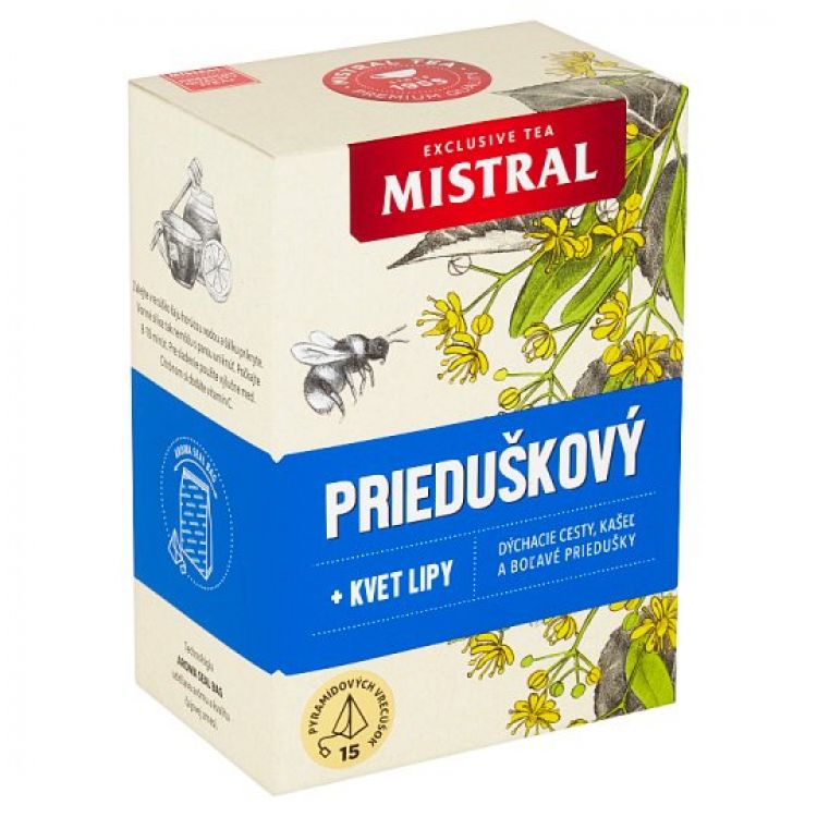 Mistral Prieduškový + kvet lipy bylinný čaj 15 x 2 g