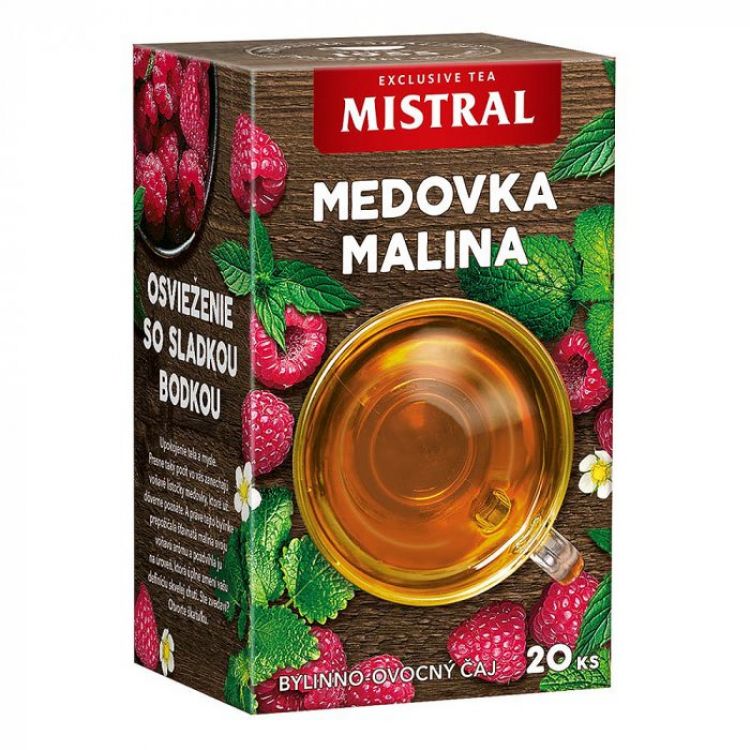 Mistral Medovka malina bylinno-ovocný čaj 20 x 1,5 g