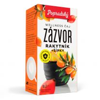 Popradský Wellness Čaj zázvor, rakytník + šípky 18 x 2 g