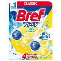 Bref Power Aktiv Lemon tuhý WC blok 50 g