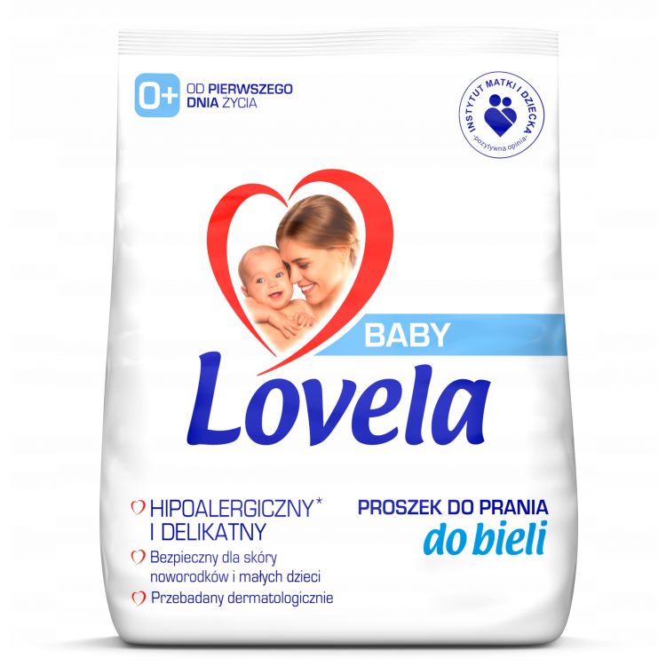 Lovela Baby Prášok na pranie na Bielu bielizeň  4,1kg/41 PD