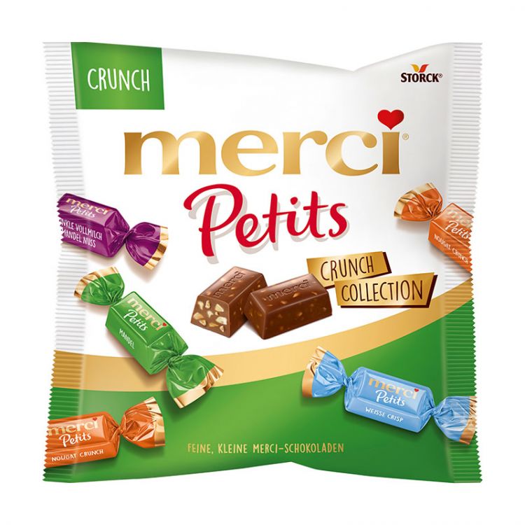 Merci Petits Crunch Collection Orieškové pralinky 125 g