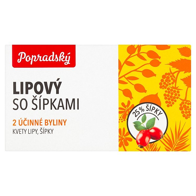Popradský Lipový so šípkami komplexná prírodná zmes 15 x 1,5 g - eDELIA.sk