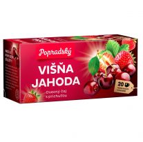 Popradský Višňa jahoda ovocný čaj s príchuťou 2 x 20 g