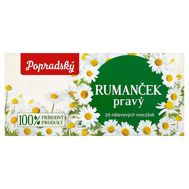 Popradský Bylinný čaj rumanček pravý 20 x 1,2 g (24 g)