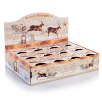 Sviečka v skle Winter Reindeers Let it Snow 1 ks