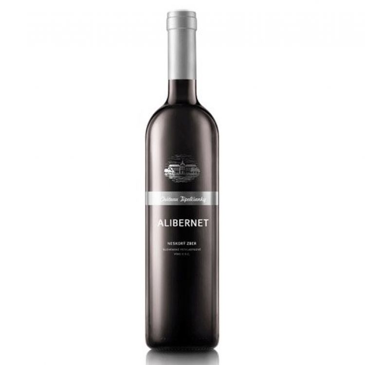 Château Topoľčianky Alibernet neskorý zber akostné odrodové víno červené suché 0,75 l
