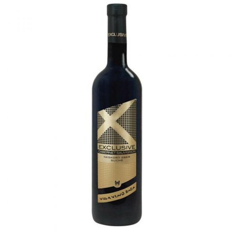 Villa Vino Rača Exclusive Cabernet Sauvignon akostné víno červené suché 0,75 l
