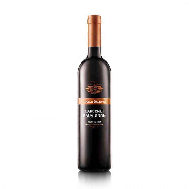 Château Topoľčianky Cabernet Sauvignon neskorý zber akostné odrodové víno s CHOP červené suché 0,75 l