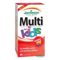 JAMIESON Kids Multivitamín tablety na cmúľanie pre deti so železom 60 tbl