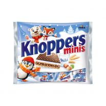 Knoppers Minis oplátky plnené mliečnym a nugátovým krémom 200 g