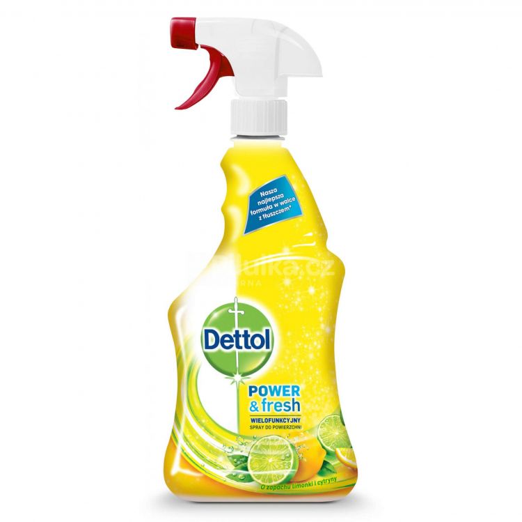 Dettol Power & Fresh antibakteriálny viacúčelový sprej citrón & limeta 500 ml