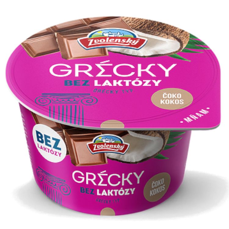 Zvolenský Grécky jogurt čoko-kokos bez laktózy  125 g
