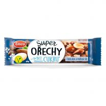 Emco Tyčinka Super orechy čokoláda a morská soľ 35 g