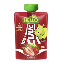 Hello CUUC 100% Ovocná výživa s jahodami 100 g