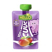 Hello CUUC 100% Ovocná výživa s Mangom 100 g