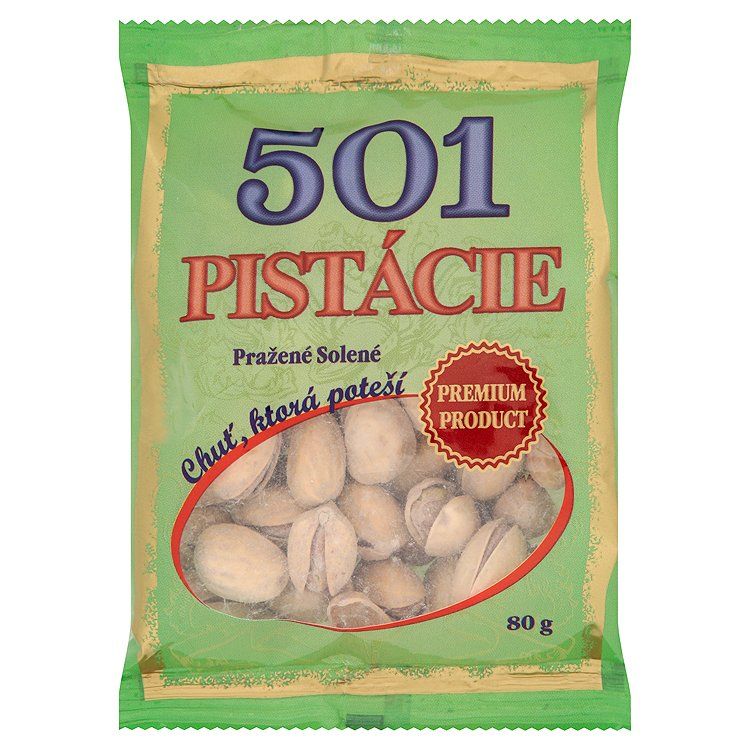 501 Pistácie pražené solené 80g - eDELIA.sk