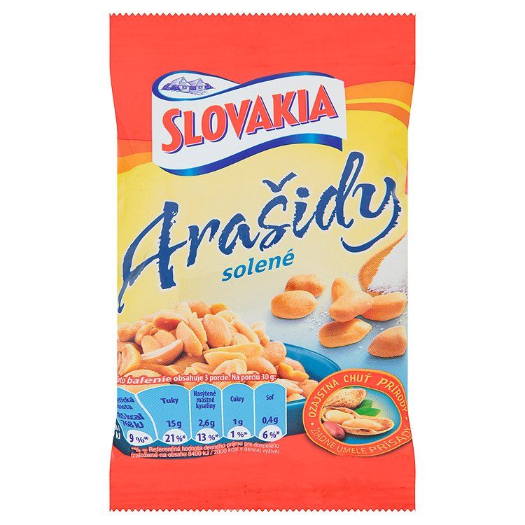 Slovakia Arašidy solené 90 g