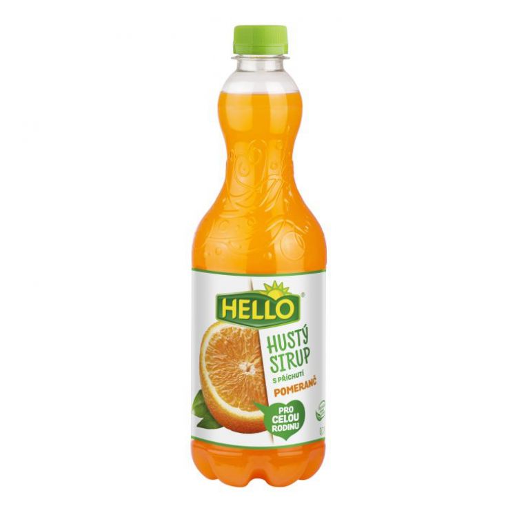 Hello Hustý sirup - Pomaranč 700 ml