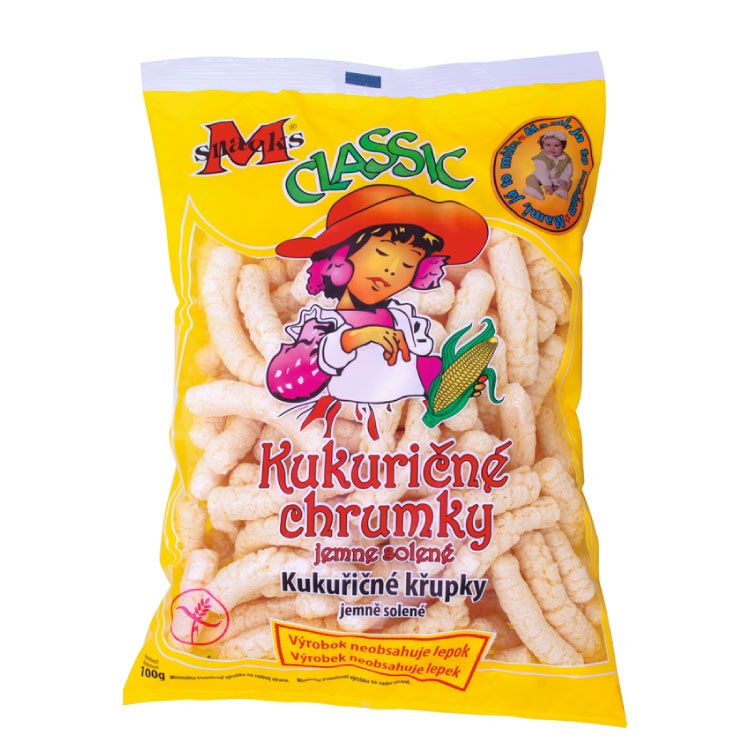 M Snacks Classic Kukuričné chrumky slané 100 g