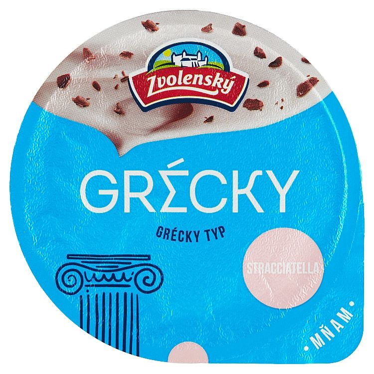 Zvolenský Jogurt grécky typ stracciatella 125 g - eDELIA.sk