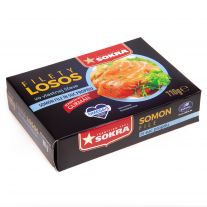SOKRA Filety z Lososa vo vlastnej šťave SOKRA  110 g