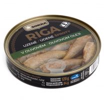 SOKRA Šproty v olivovom oleji údené 120 g