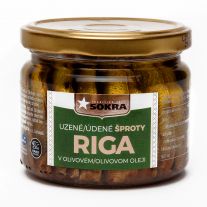 SOKRA Šproty v olivovom oleji údené - SKLO 250 g