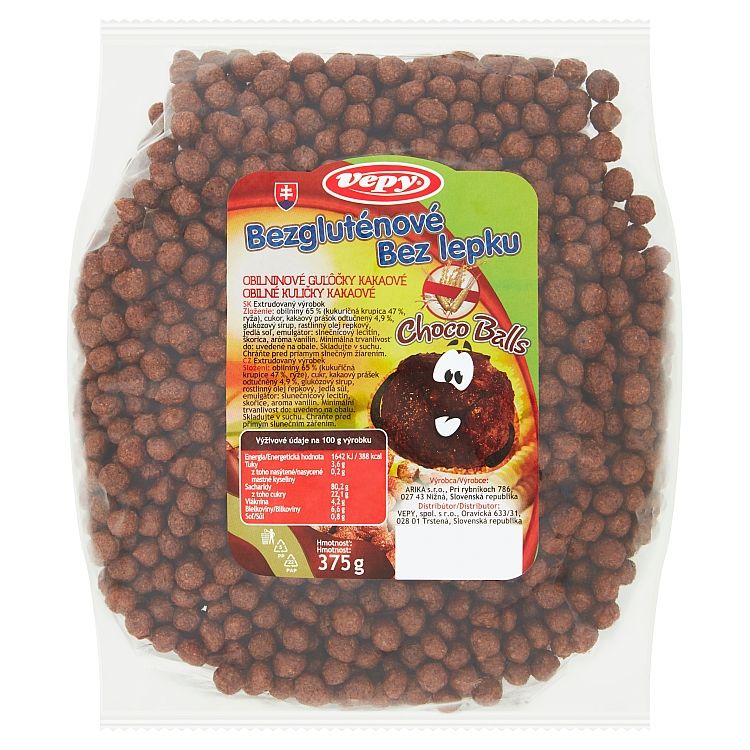 Vepy Obilninové guľôčky kakaové 375 g