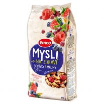 Emco Mysli na Zdraví Mysli chrumkavé čučoriedky a maliny 750 g