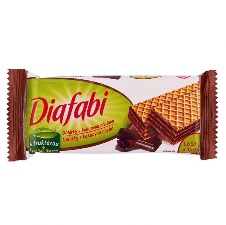 DIAFABI Oblátky kakaove 35 g