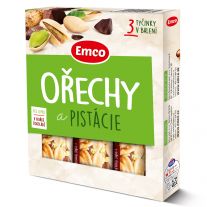 Emco  Tyčinka Orechy a pistácie 3x 35g