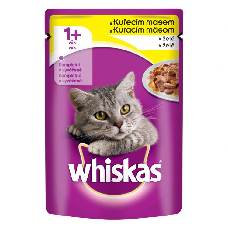 Whiskas kapsa s kuracím v želé 85 g