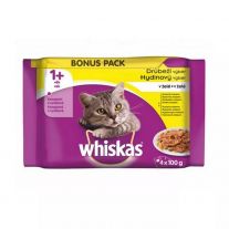 Whiskas hydinový výber v želé kapsičky pre mačky 4 x 85 g