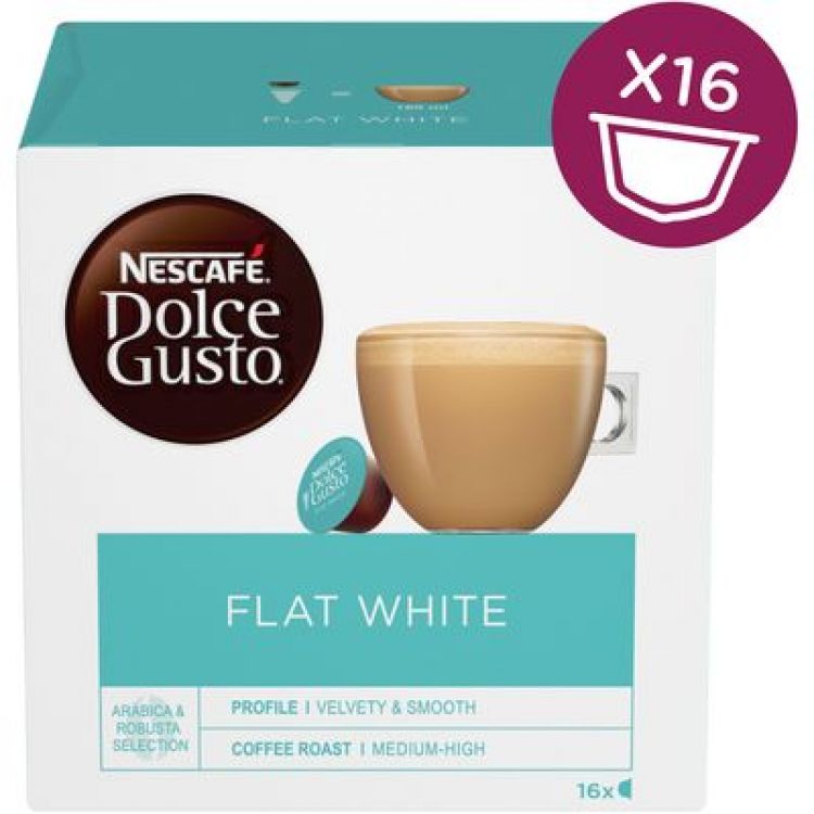 NESCAFÉ® Dolce Gusto® Flat White - káva v kapsulách - 16 ks
