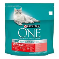 Purina ONE Bifensis Sterilised granule pre mačky losos 1,5 kg