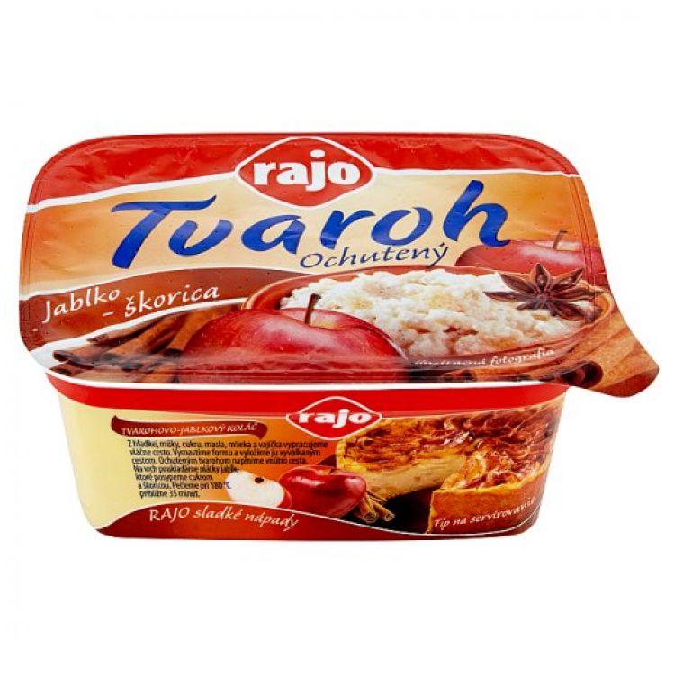 Rajo Ochutený tvaroh Slivka-Škorica 250 g