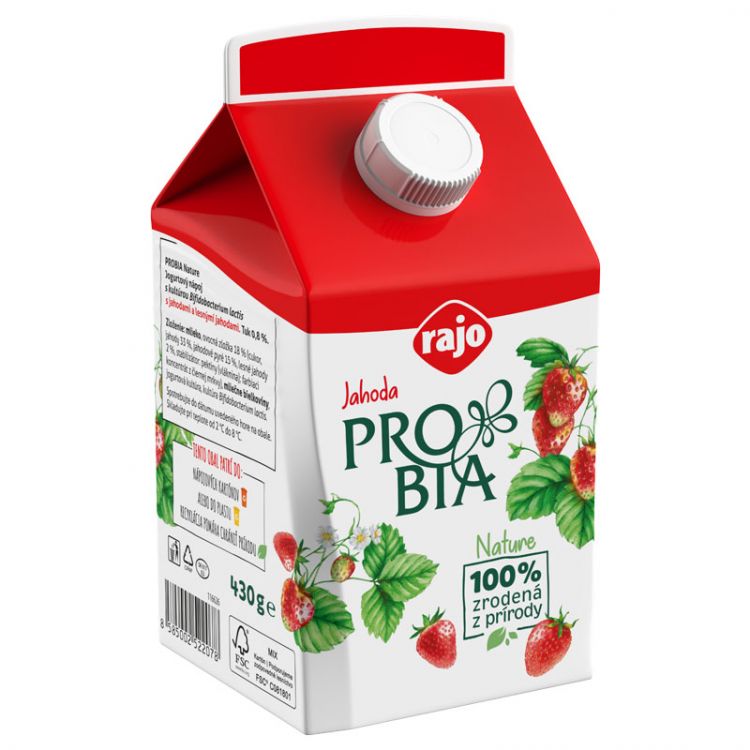 Rajo Probia drink Jahoda 430 g