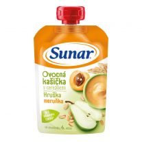 Sunar Ovocná kašička hruška, marhul'a, ovsené vločky 120 g 