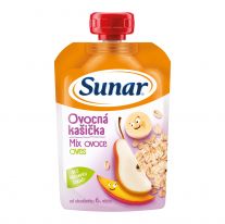 Sunar Ovocná kašička mix ovocia, ovsené vločky 120 g