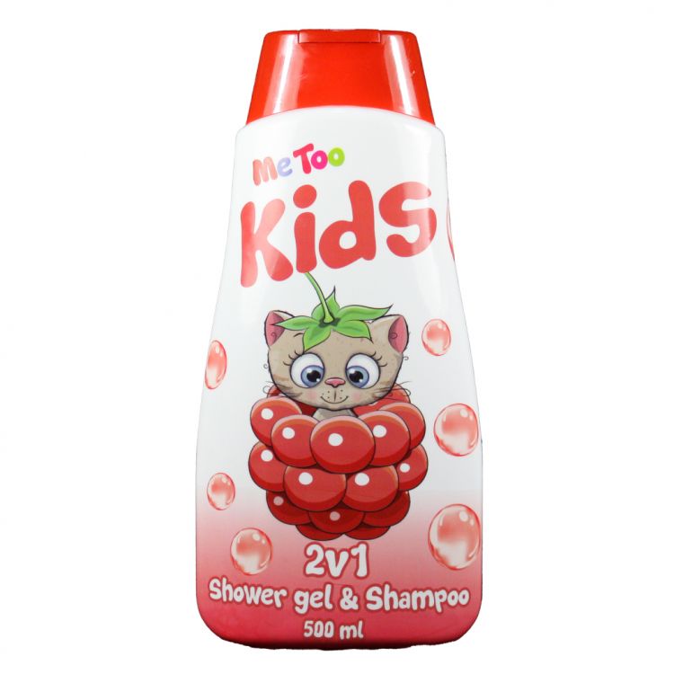 MeToo Detsky Sprchový gel +šampon500 ml Raspberry Kitten