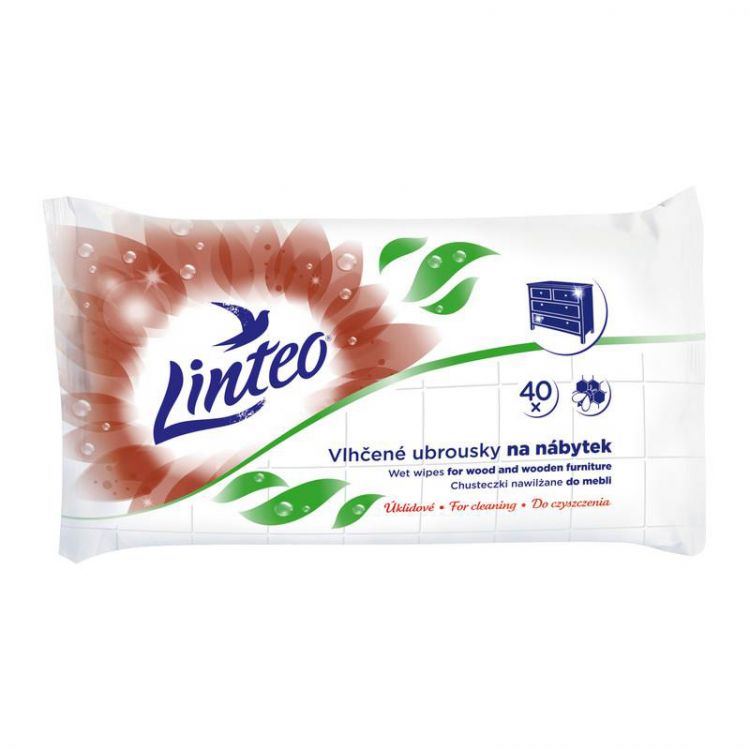 Linteo Satin Nábytok vlhčené utierky 40 ks