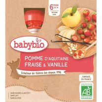 BABYBIO jablko marhuľa banán 4x90 g