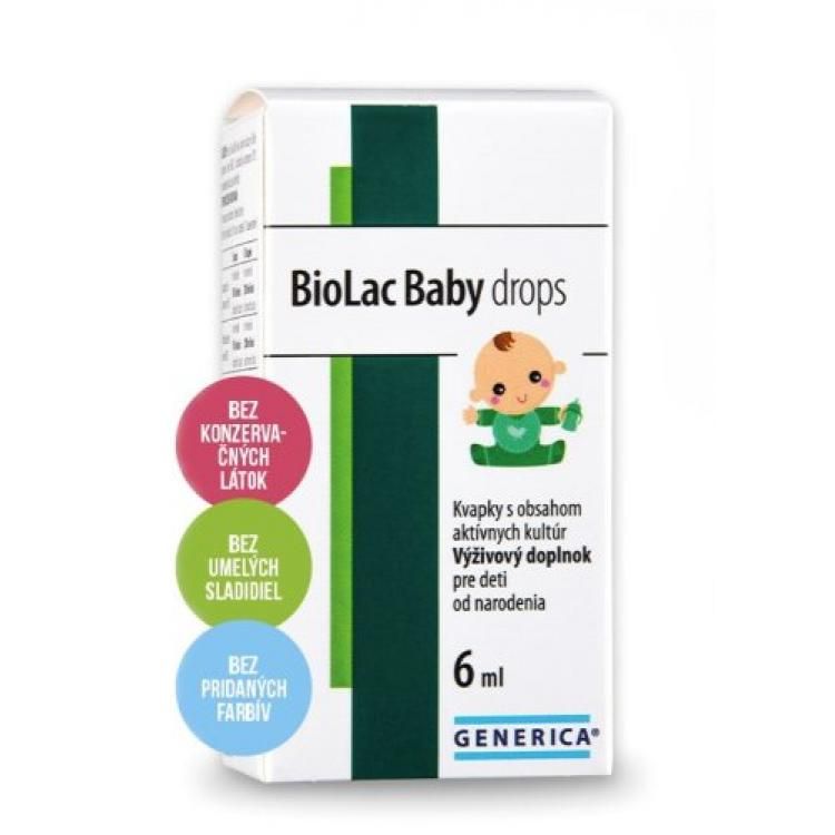 GENERICA BioLac baby kvapky 6 ml