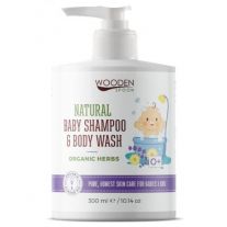 Wooden Spoon Detský sprchový gél a šampón na vlasy 2v1 s bylinkami 300ml