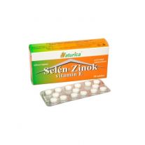 NATURICA Selén + zinok, vitamín E 30 tabliet