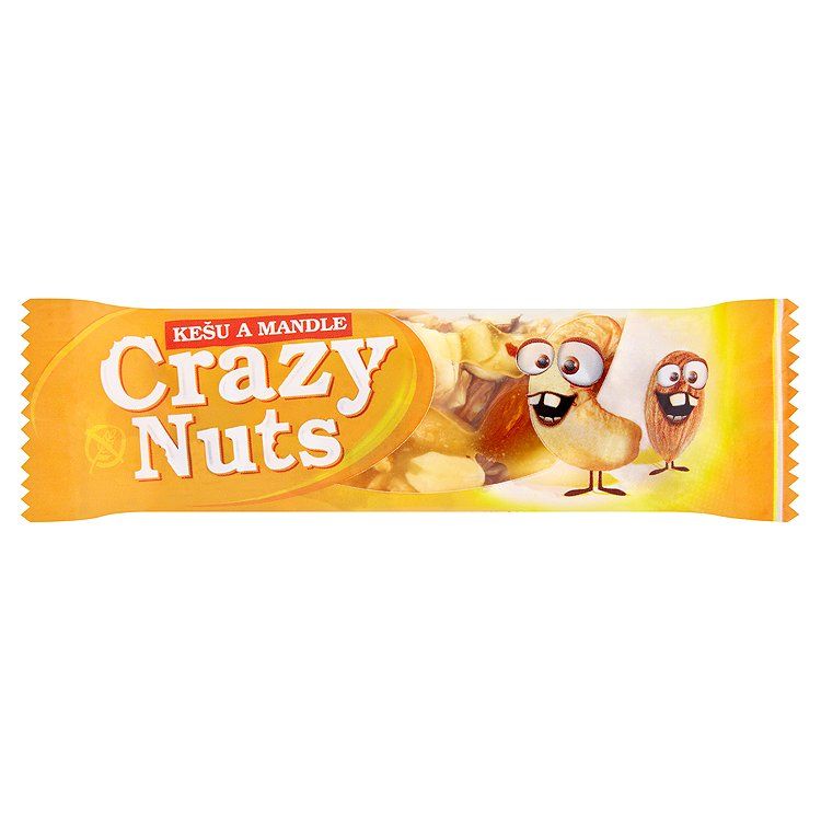 Druid Crazy Nuts Tyčinka s kešu orechami, mandľami a arašidmi 30 g - eDELIA.sk
