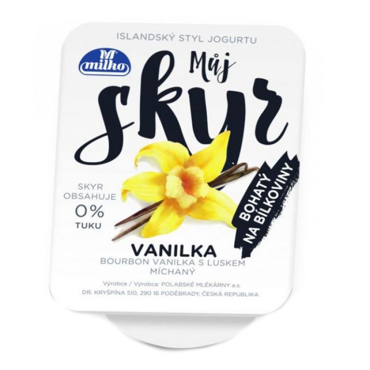 Milko Môj Skyr 0% tuku Vanilka 130 g