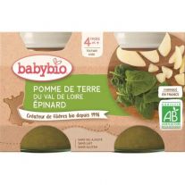 BABYBIO zemiaky so špenátom 2x130 g