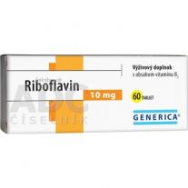 GENERICA Riboflavin 10 mg 60 tbl